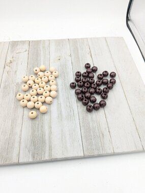 Vintage Score Four Strategy Board Game Replacements Set Black Beige Marbles